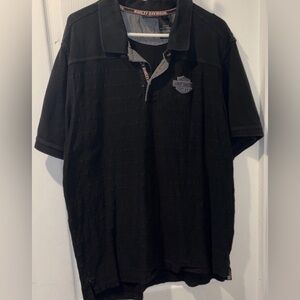 Harley-Davidson Black Men’s Polo with Subtle Logo